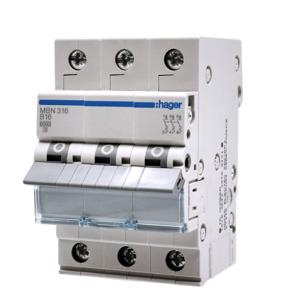 Hager MBN 316 LS-Schalter B16 / 6kA Sicherung Automat Leitungsschutzschalter 16A